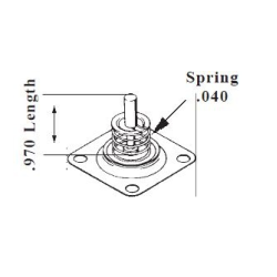 Autolite 2150 Ford Motorcraft Pump Diaphragm spring type [APD372]