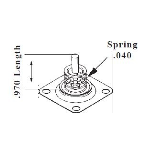 Autolite 2150 Ford Motorcraft Pump Diaphragm spring type [APD372]