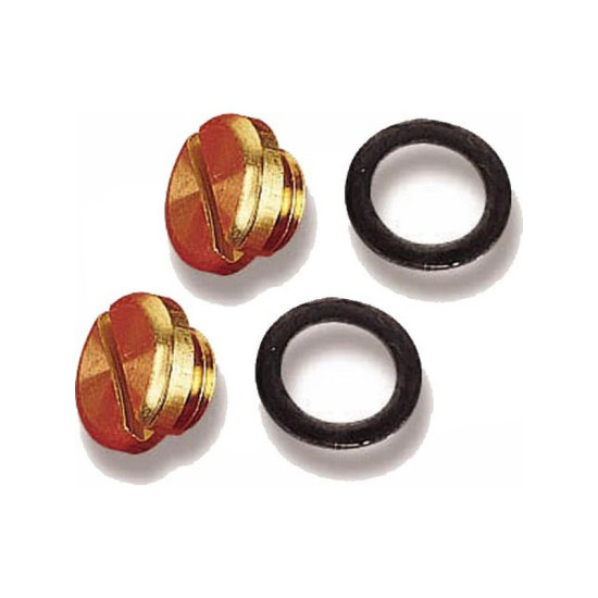 Holley fuel bowl sight plug set [26-13]