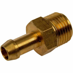 Brass Hose barb fuel fitting 5/8UNF to 3/8" Hose [2242]