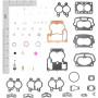Rochester 2GC 2GV Holden HK HT Chevrolet V8 Studebaker 62-65 rebuild kit (RK605) 