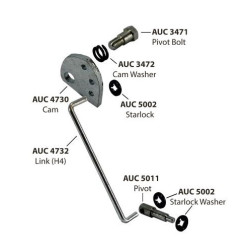 SU Carburettor H4 fast idle cam kit - late type [WZX1587]