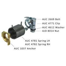 SU Carburettor Throttle return spring kit [WZX1594]