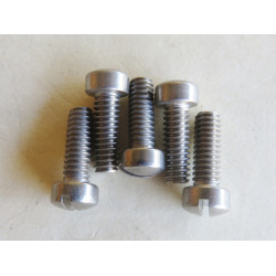 Stromberg screw kit 4 x 5/8" plus 2 x 3/4" Slot Head polished SS inc spring washers [SBSK06]