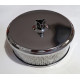 Sports Air Filter Chrome 140mm suits SU  H type 1-1/4" [16-1]