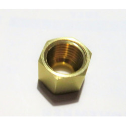 Nut - Brass 1/4" BSP union nut use with compression olives 1/4, 5/16 & 3/8" SU [AUA1487] 