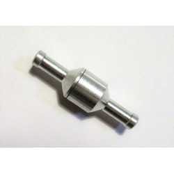 Fuel line one way, non-return check valve 6mm aluminium [OWV6]