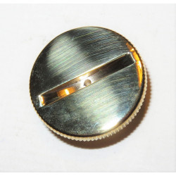 SU Damper Cap Polished Brass knurled edge slot & vent hole [AUC2144S]  