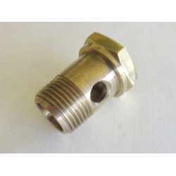 SU Carburettor Banjo Bolt polished brass all OM, HV, H, H8, HD, D Fuel line (AUC2698B)