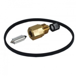 SU Carburettor Needle & Seat large Bore .096" Viton spring loaded tip, filtered [WZX1096]     