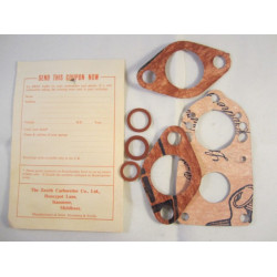 Solex 26ZIACO Standard Eight 1953-54 Carburettor Gasket Kit (BGP69) Solex 26ZIACO Standard Eight 1953-54 Carburettor Gasket Kit (BGP69)